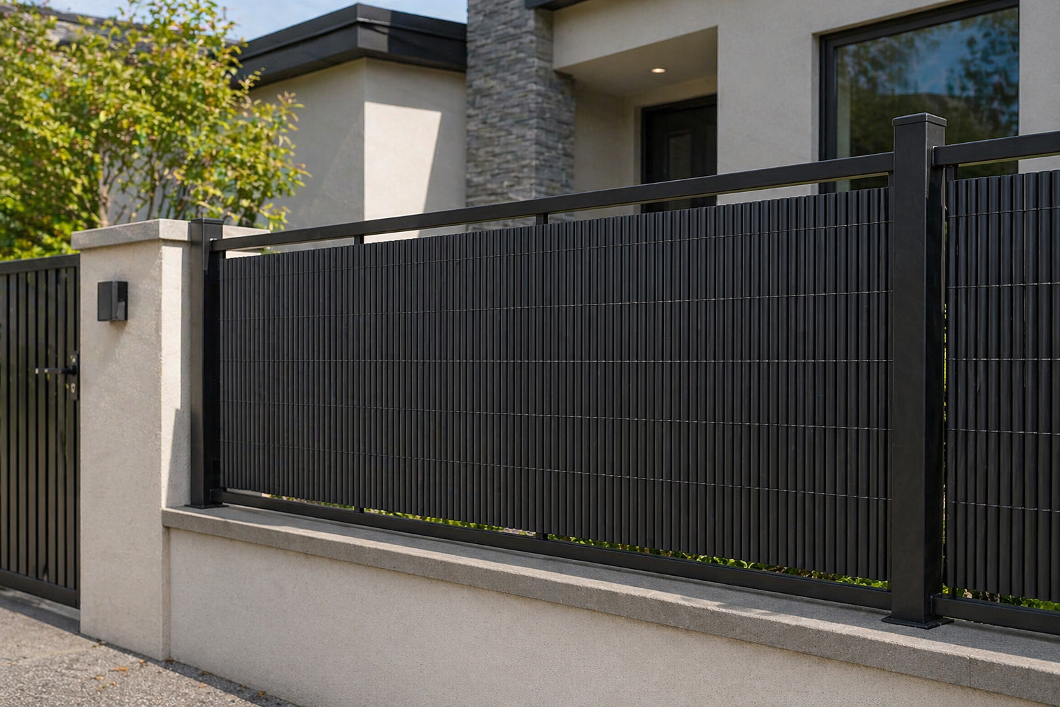Cerco Esterilla Plástica 120x300 Gris Oscuro