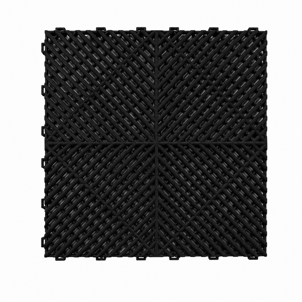 Baldosa Modular 40x40 PVC Negro