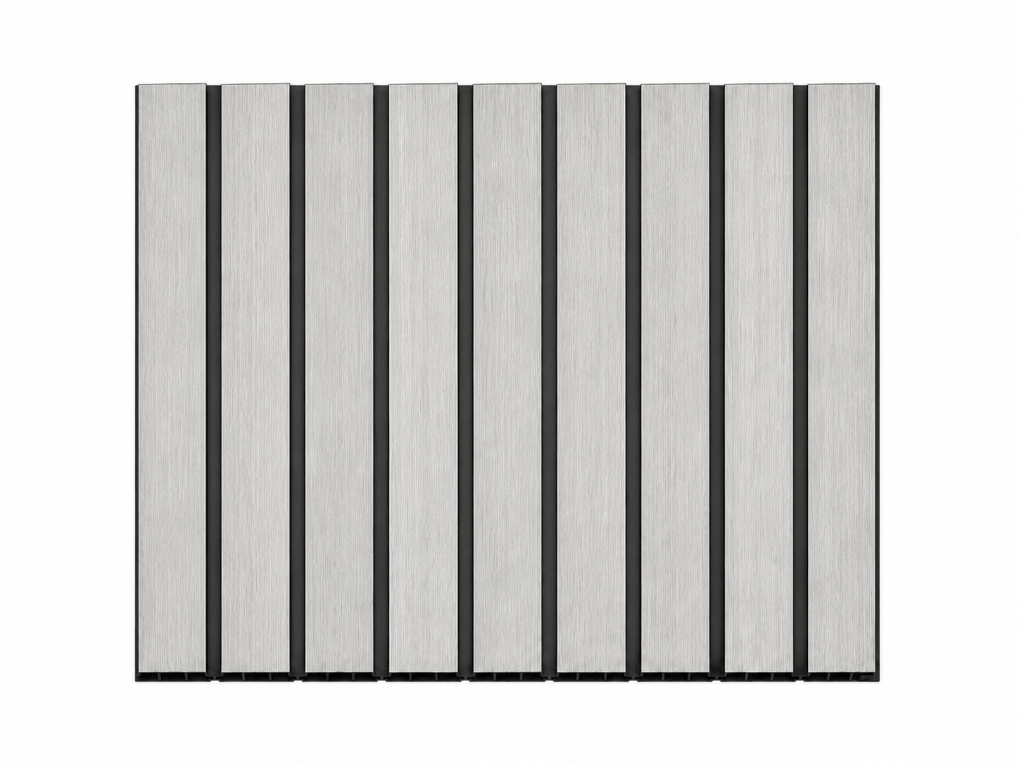 Panel PVC Ranurado Flat Gris 30x240
