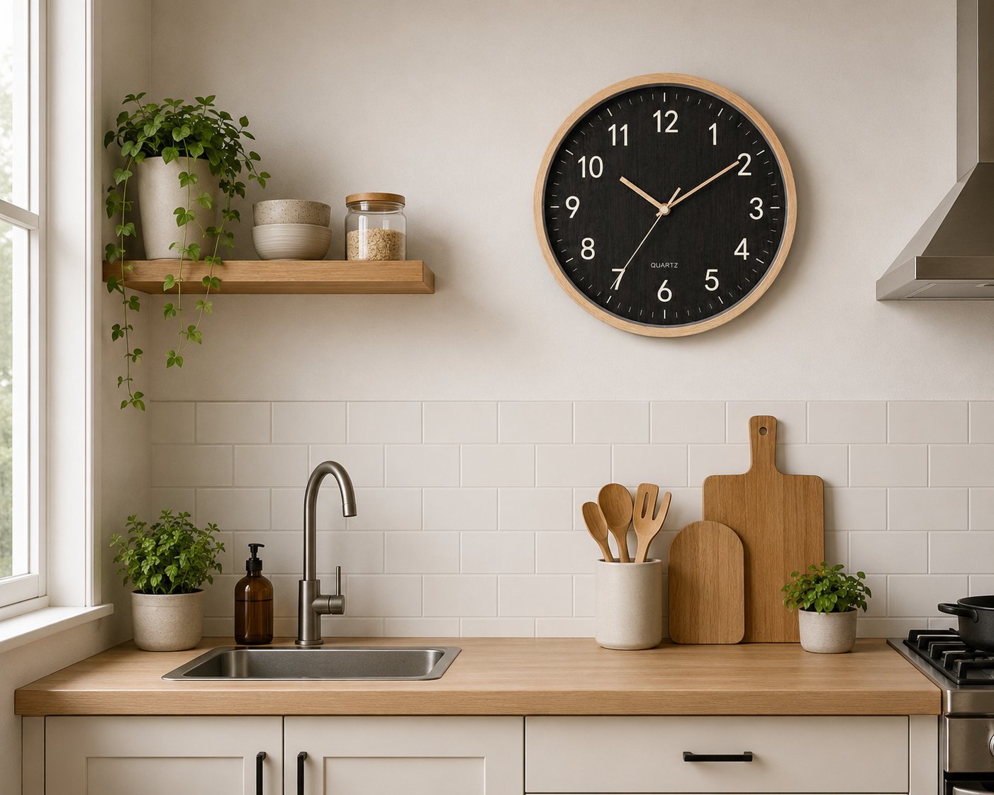 Reloj De Pared 30cm Chocolate