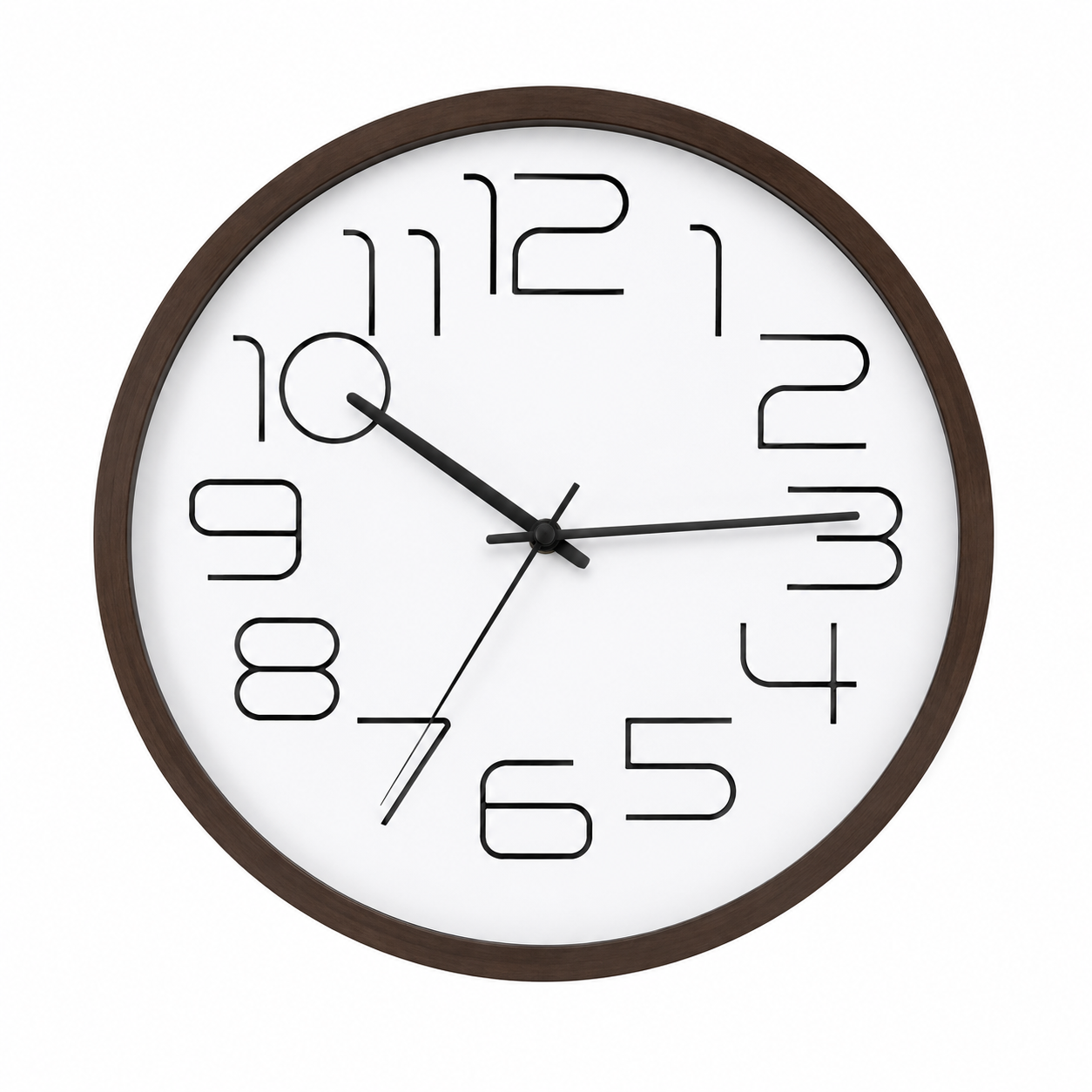 Reloj De Pared 30cm Blanco