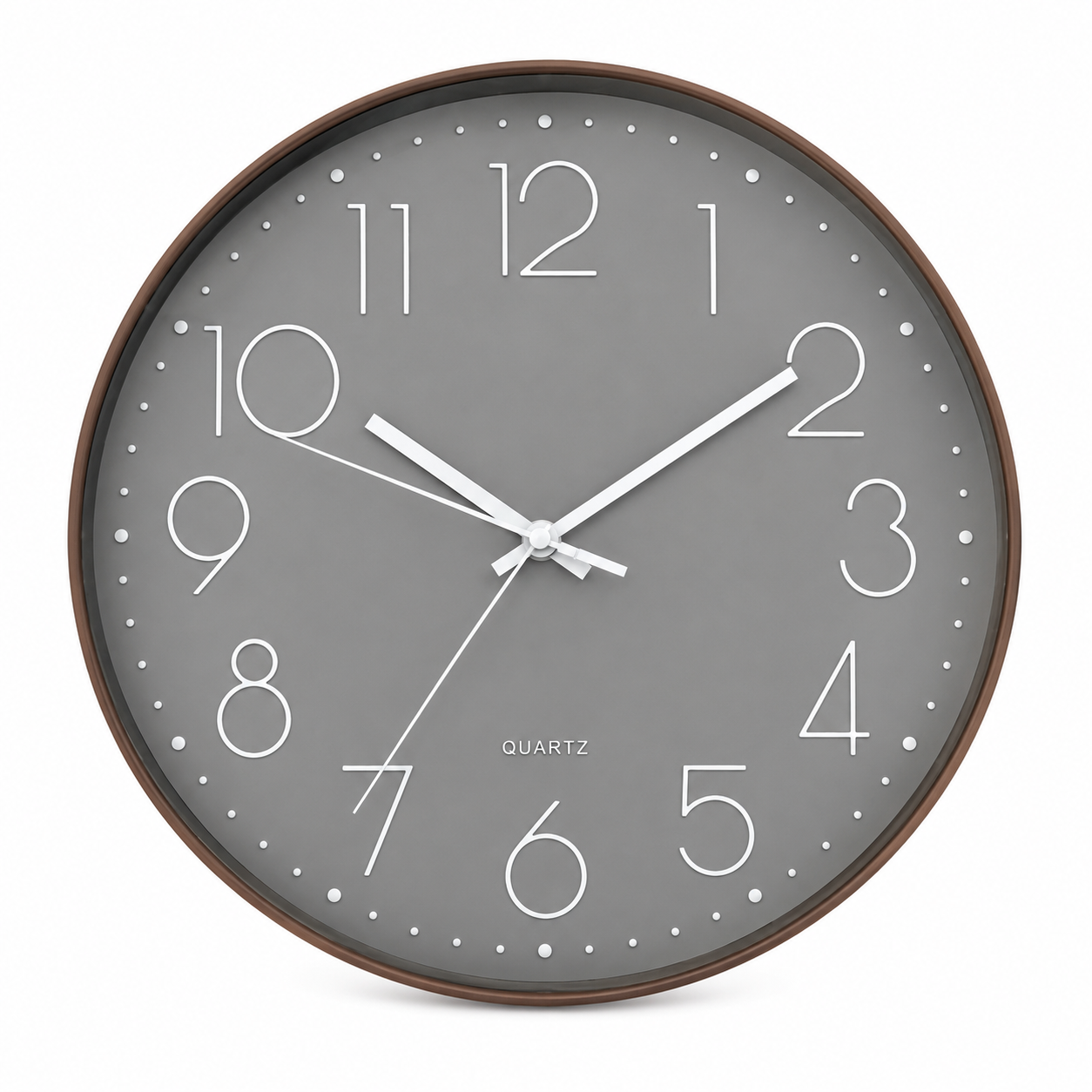 Reloj De Pared 30cm Gris