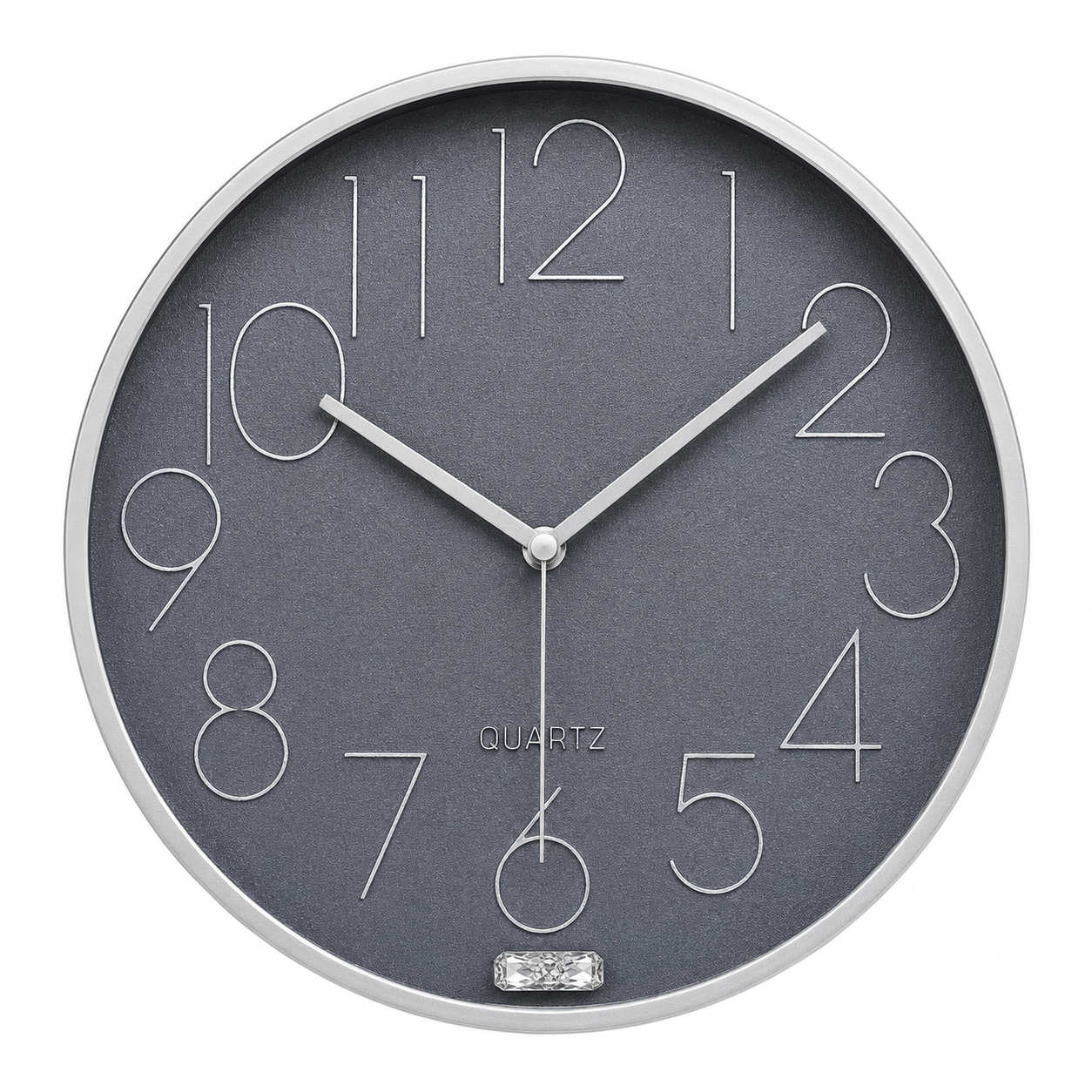 Reloj De Pared 25cm Gris