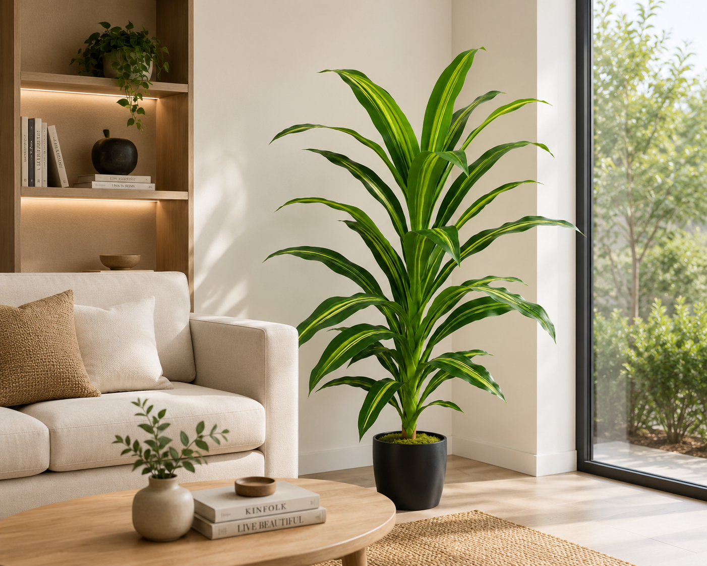 Planta Artificial Dracena Lemon Lime 1.50mt