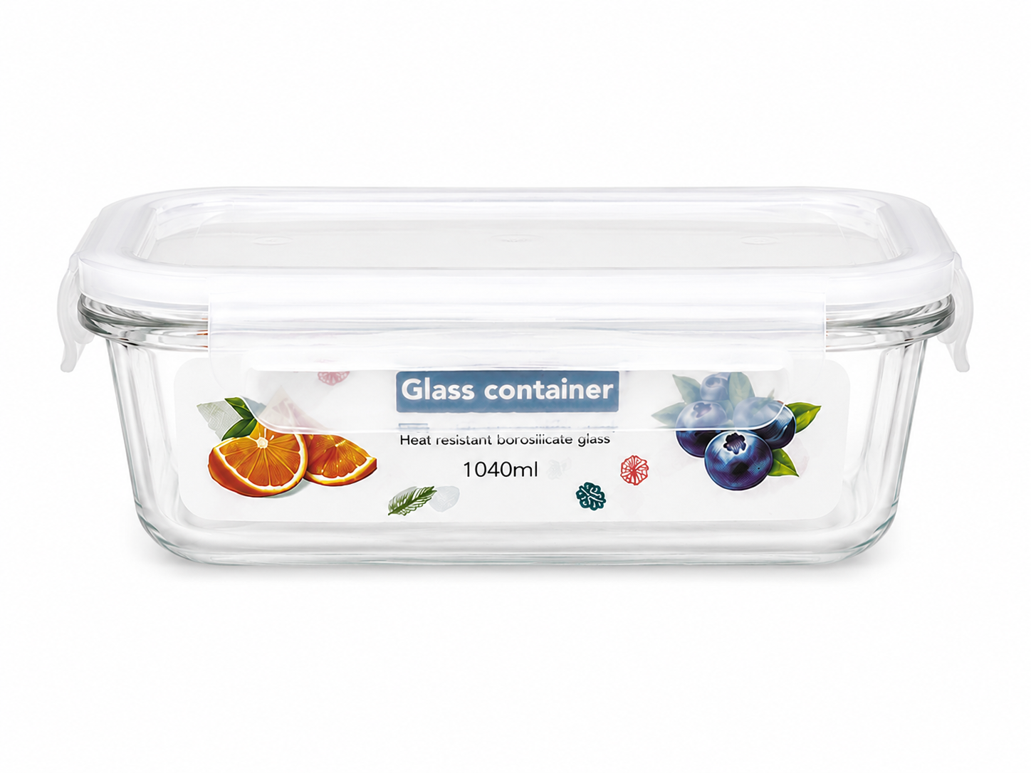 Vianda De Vidrio 1040ml Blanca