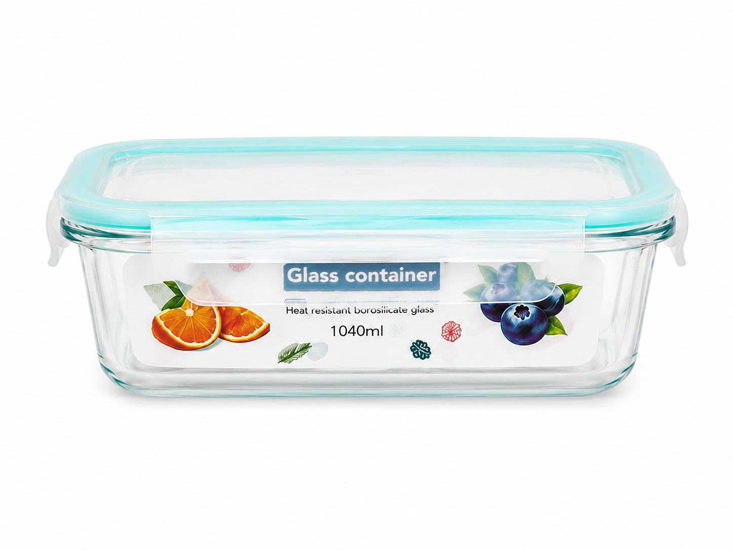 Vianda De Vidrio 1040ml Turquesa
