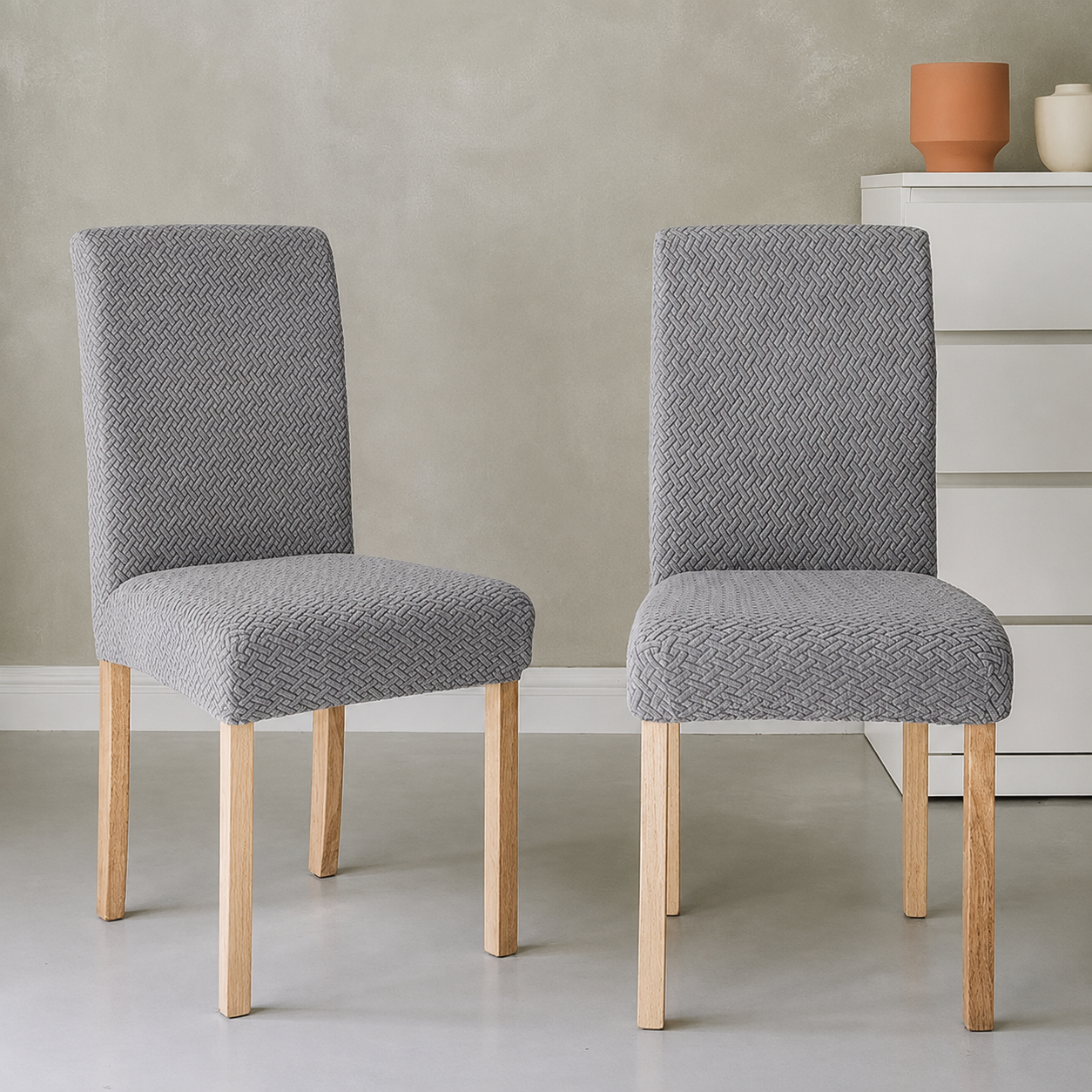 Cubre Sillas Funda Elastizada Gris