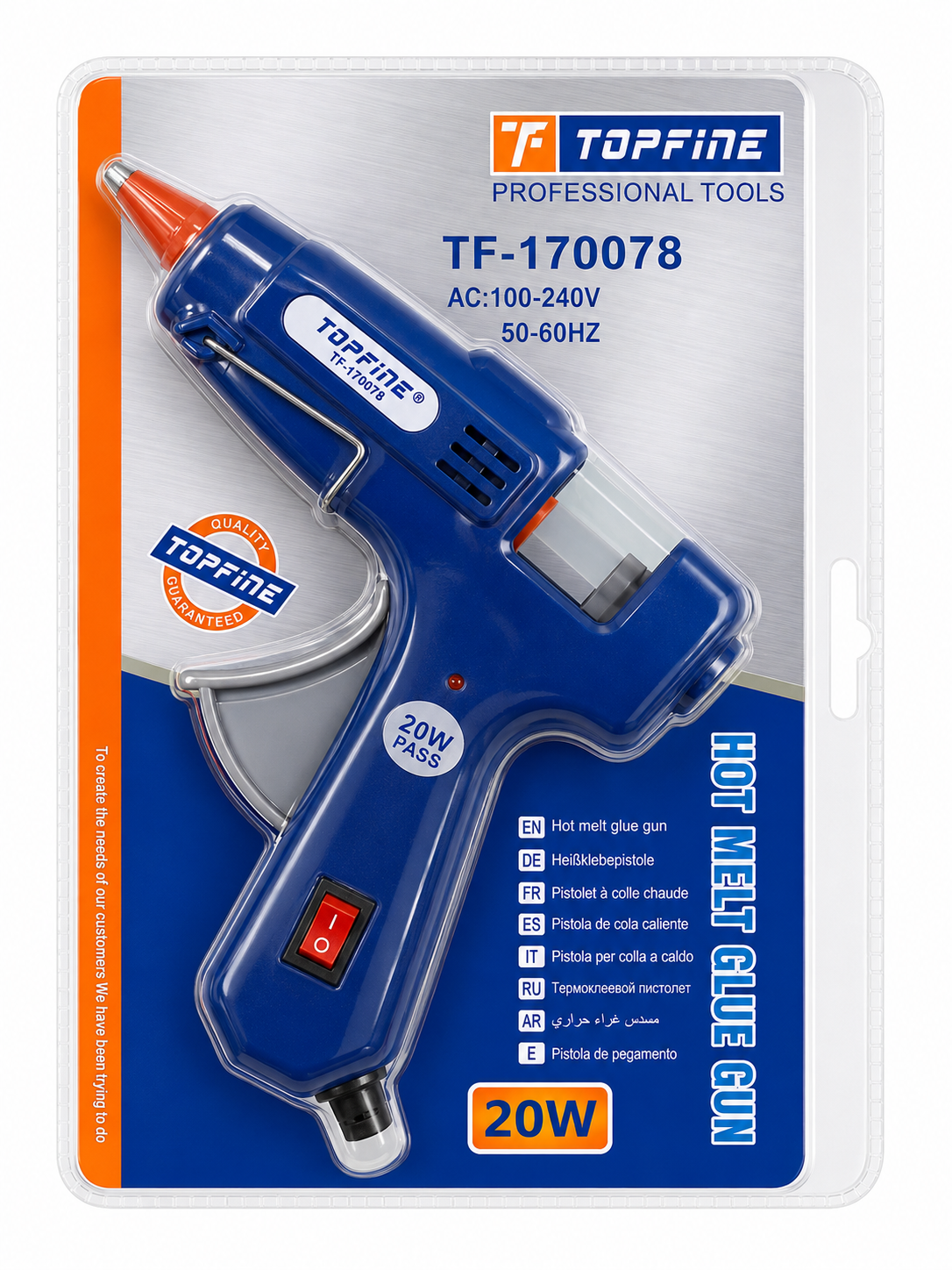 Pistola Silicona Caliente 20W Topfine