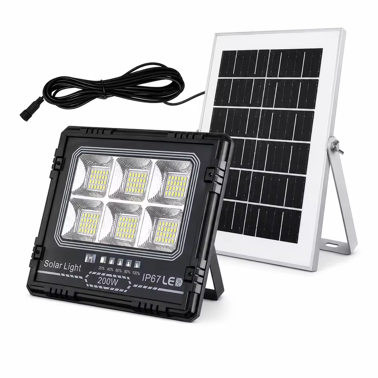 Foco Solar LED 200W Con Sensor