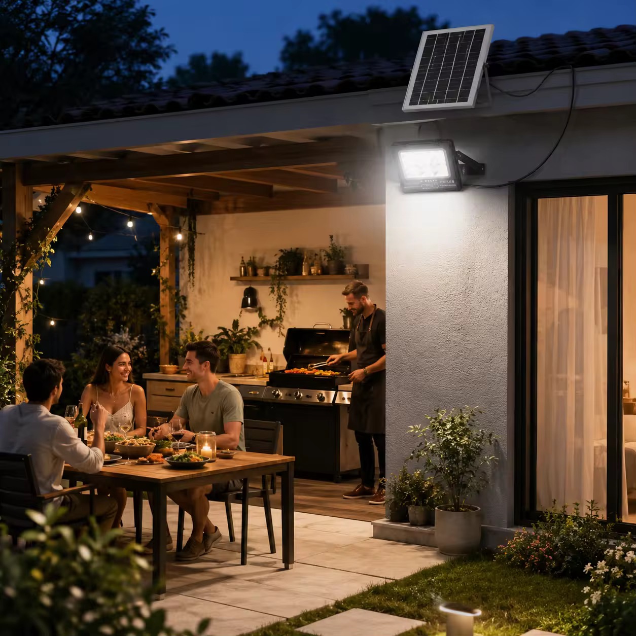 Foco Solar LED 300W Con Sensor