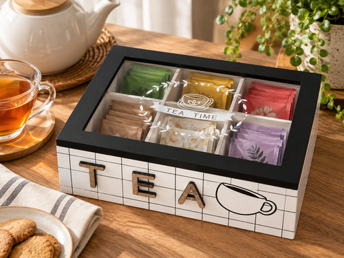 Caja De Té 6 Divisiones Grid
