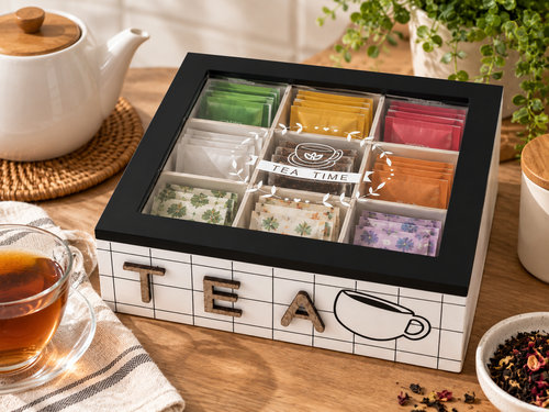 Caja de Té 9 Divisiones Grid