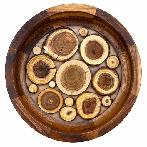 Fuente Madera Redonda 23x4.5 Tronquitos