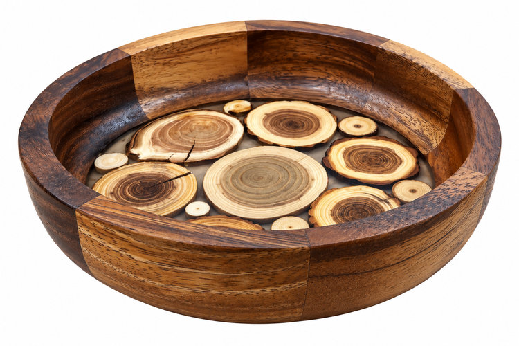 Fuente Madera Redonda 23x4.5 Tronquitos