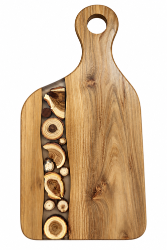 Tabla Madera Tronquitos 44.5x22x1.8 Con Mango
