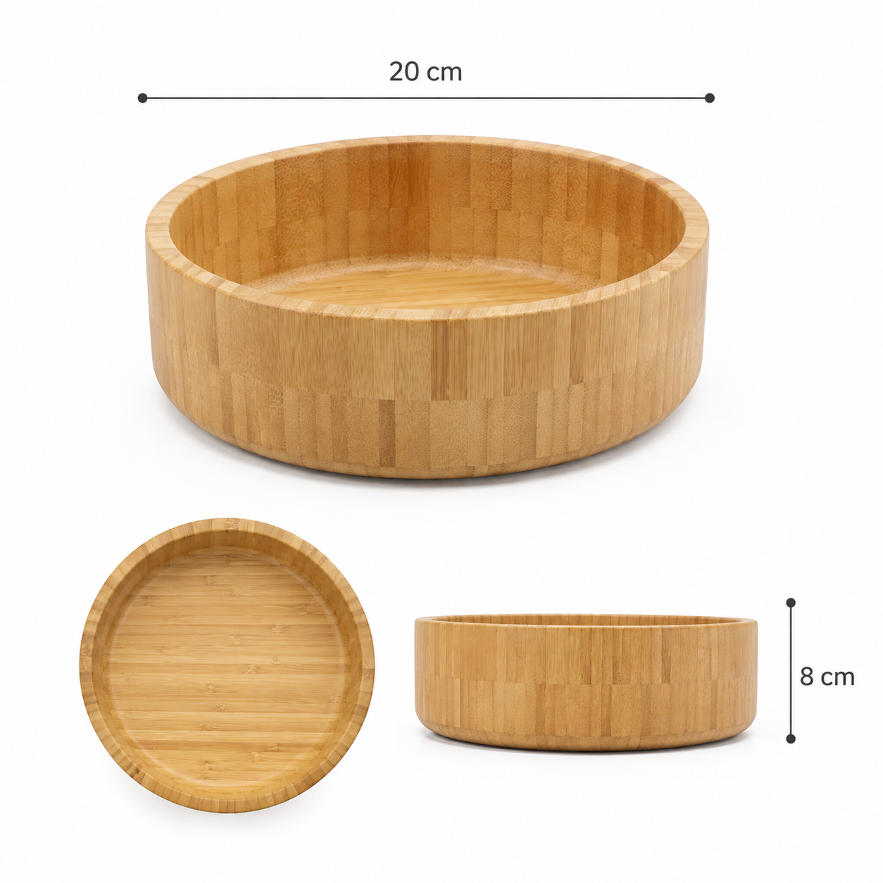 Bowl De Bambú 20cm