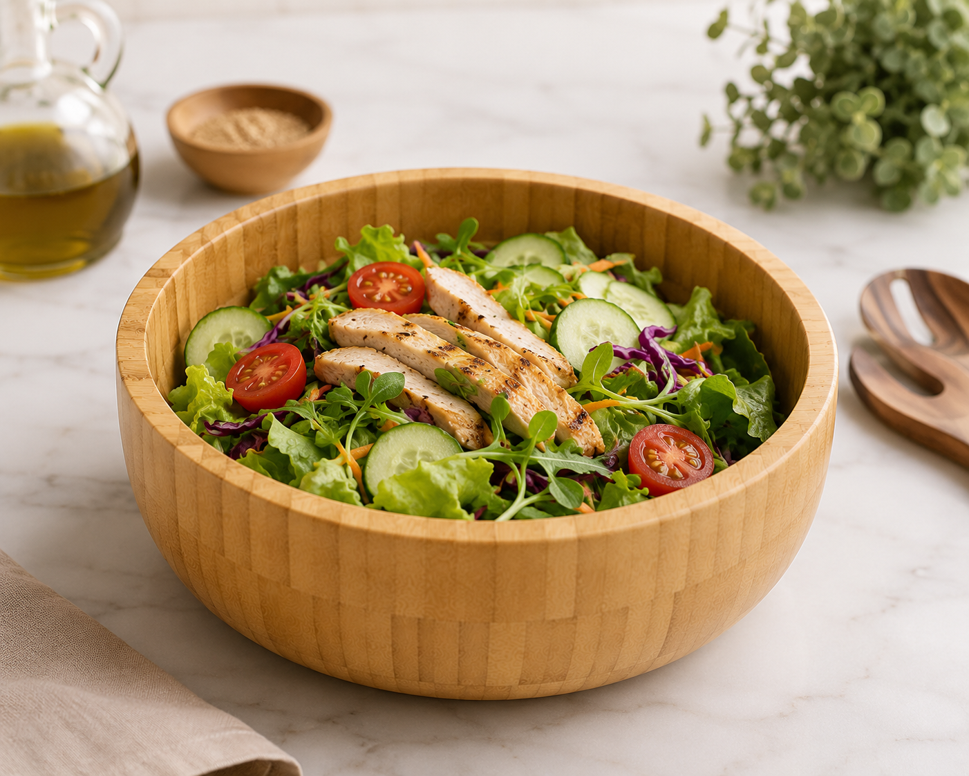 Bowl De Bambú 24cm