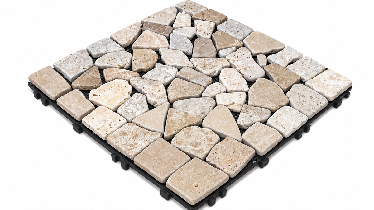 Baldosa Encastrable Piedra Clara 30x30