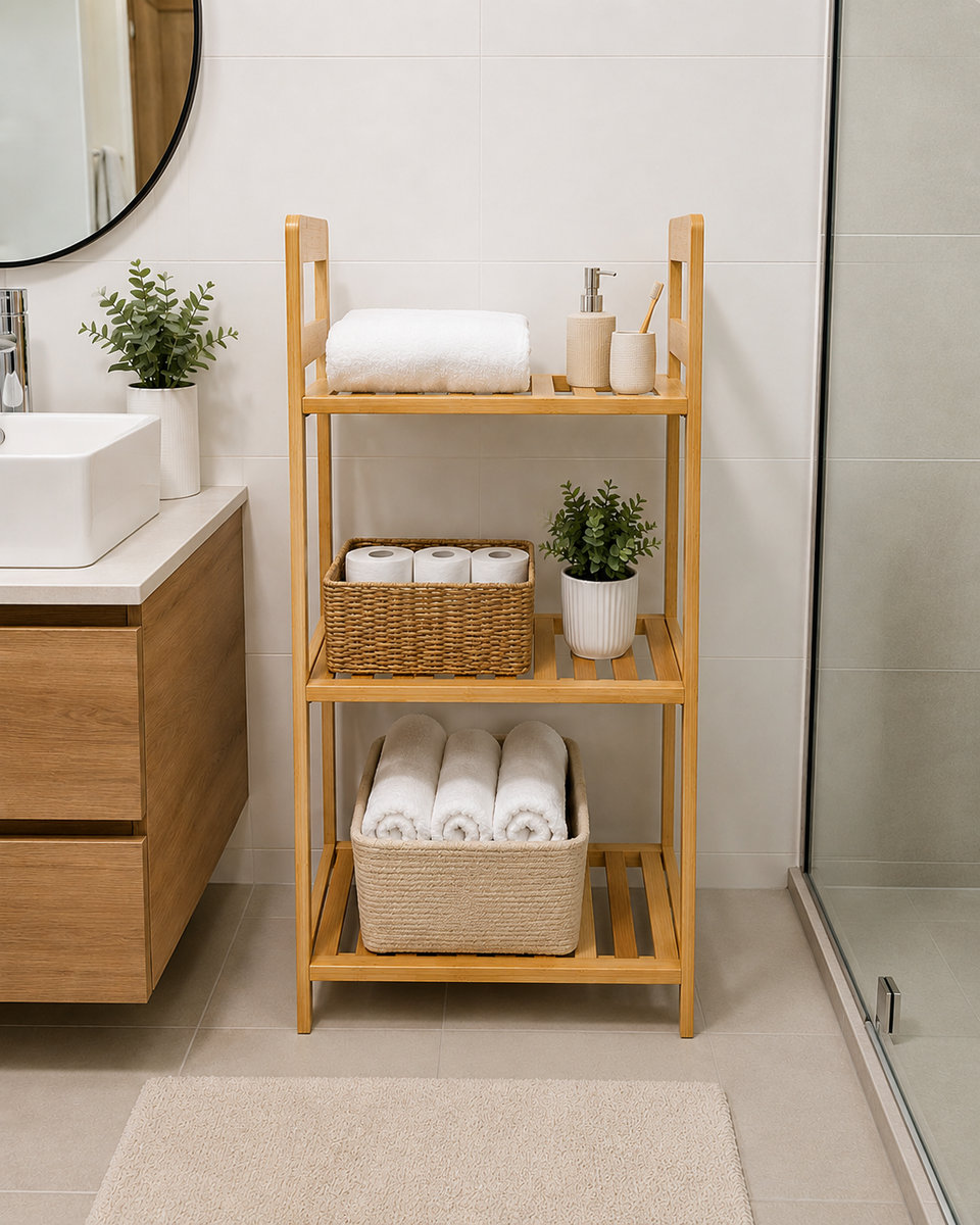 Organizador De Madera Con 3 Estantes