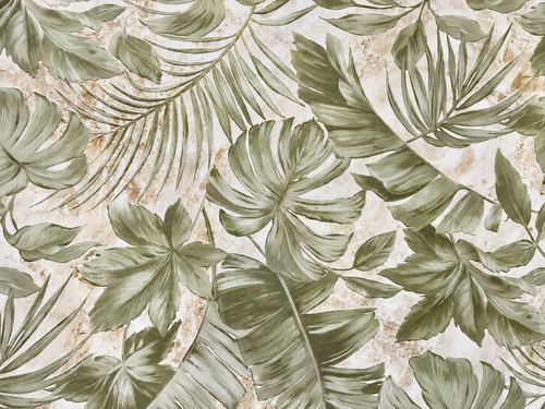 Hule Estampado Jungla Beige PVC 1.37mt