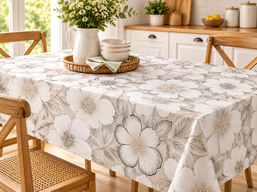 Hule Estampado Margarita PVC 1.37mt