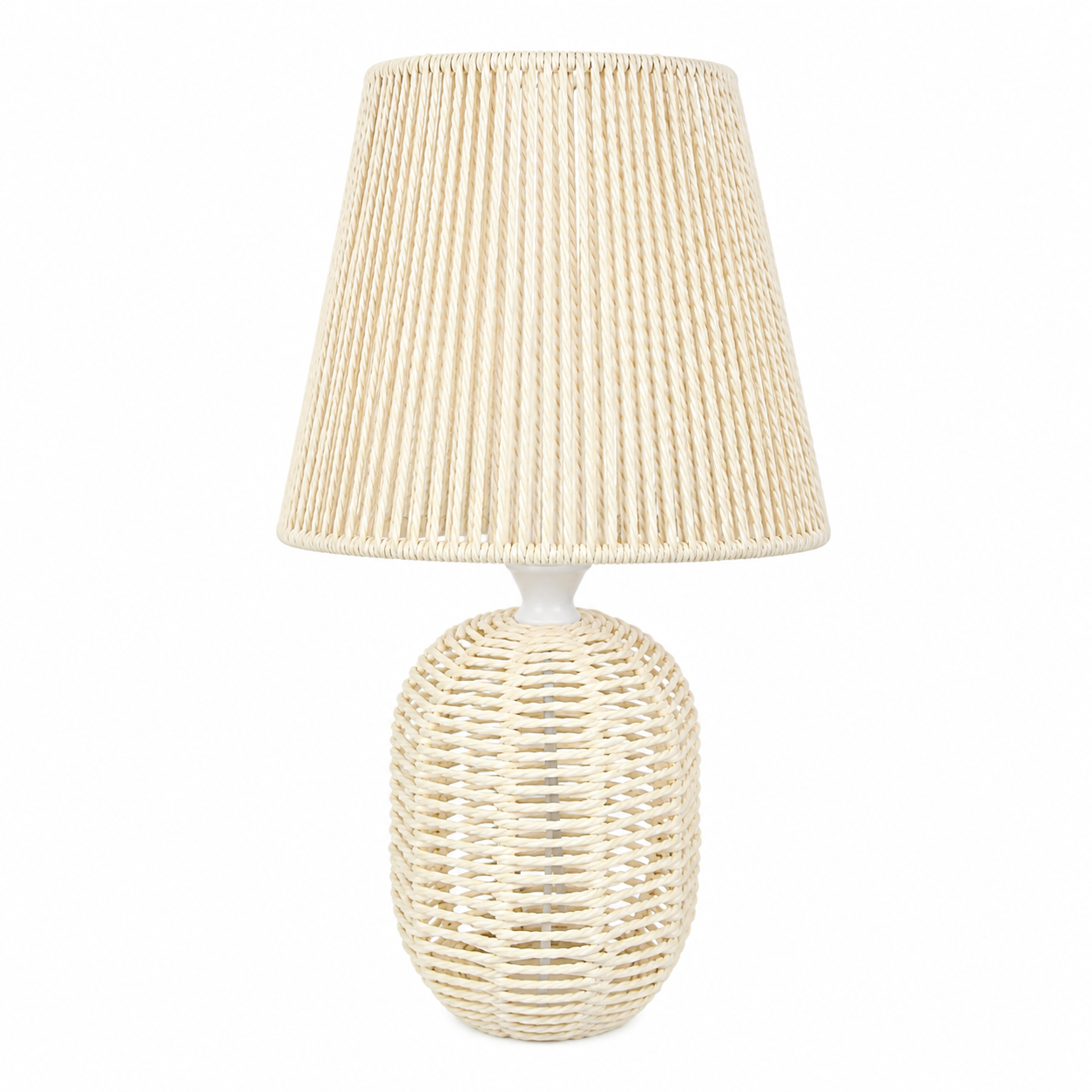 Lámpara De Mesa Cuerda Blanca
