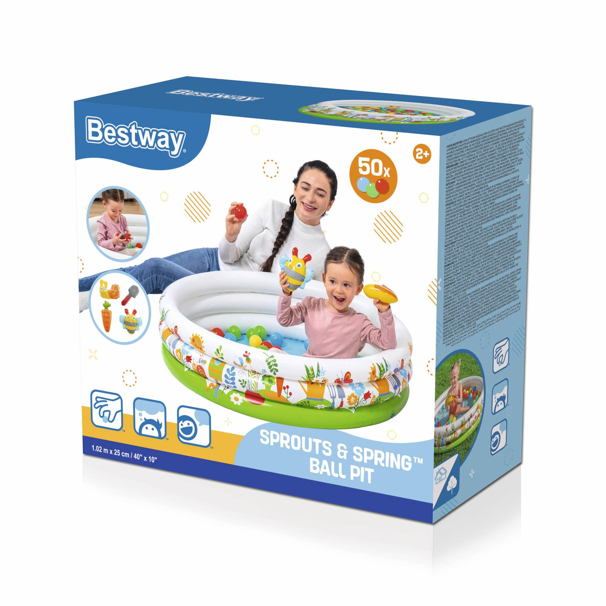 Piscina Infantil Pelotero Sprouts +3 Bestway 52466