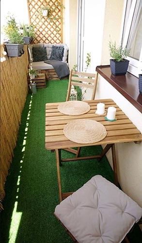 Césped Decoración Verde x M2 Ancho 2Mt.