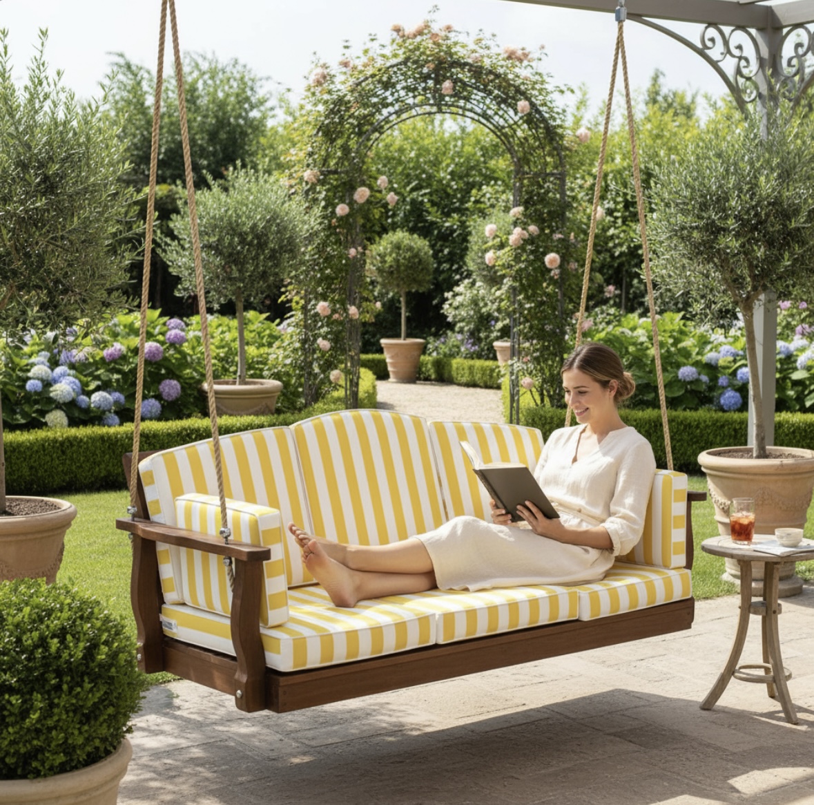 Almohadones Set De 8 Para Hamacas Jardín 1.70 D21