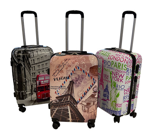 Valijas ABS Estampada Chica