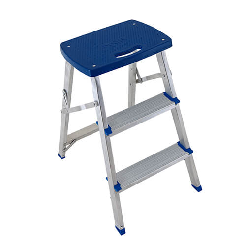 Escaleras-Banqueta De Aluminio Mor