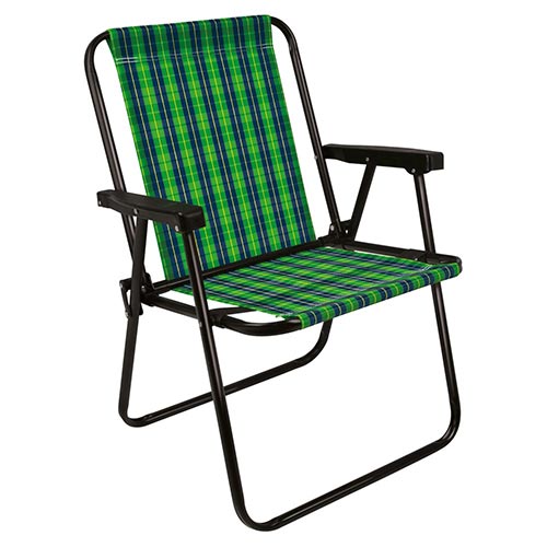 Silla Alta Cuadros Acero Mor 2053 Verde