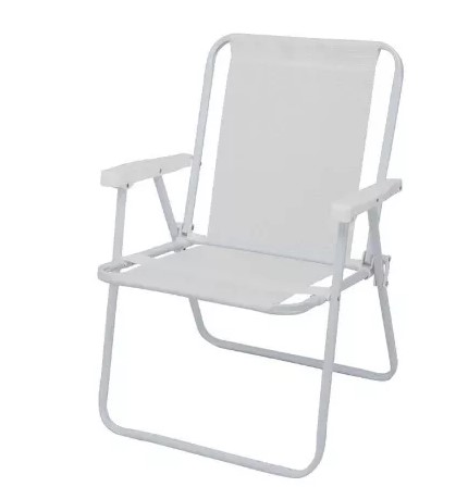 Sillas Playeras Alta Acero Sannet Blanca Mor