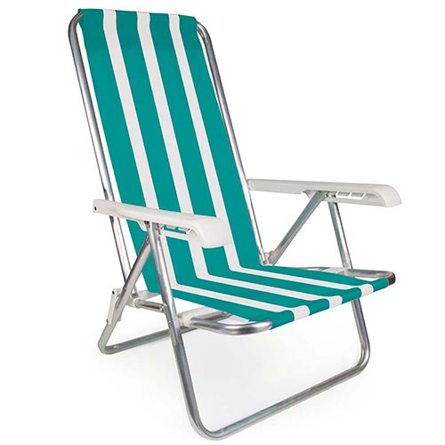 Sillas Playeras 4 Posiciones Aluminio Mor