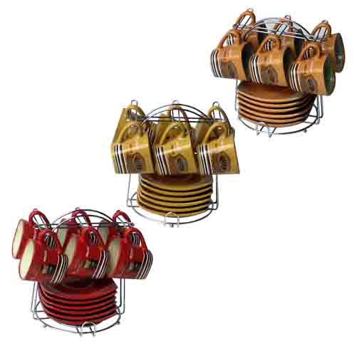 Set De Tazas Para Café Con Platos 90Cc.