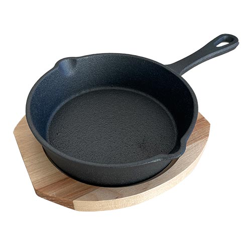 Sartén De Hierro Con Base Redondo