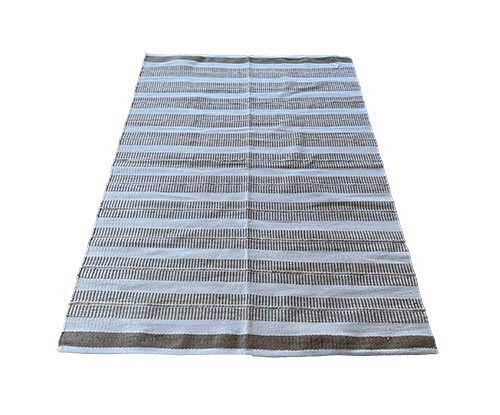 Alfombras De Yute Y Algodón 150x200 Natural-Blanco