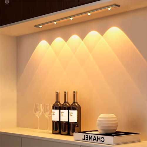 Barra Con Sensor Luminosa Led Recargable 5 Luces