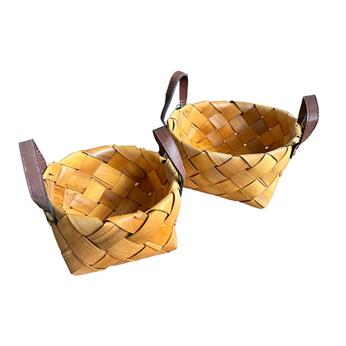 Canastos Cuadrados Con Asas Set x 2