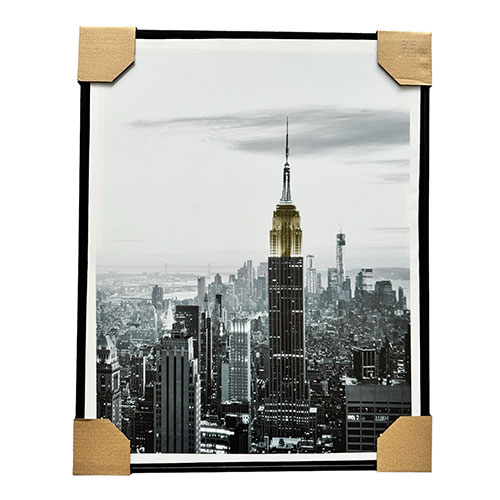 Cuadro Decorativo 40x50 Empire Marco Negro