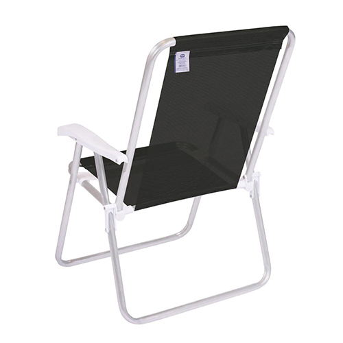 Silla Alta Conforto Brazos Plást. Mor Negro