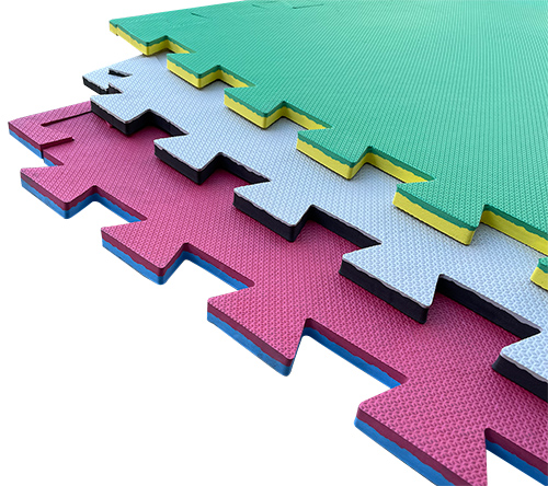 Pisos Goma Eva Tatame Encastrables Bicolor 20mm