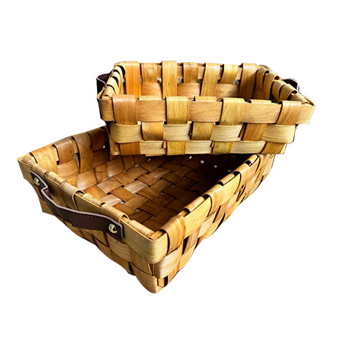 Canastos Rectangulares Con Asas Set x 2