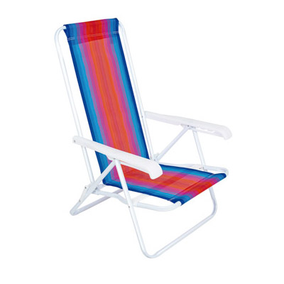 Sillas Playeras 4 Posiciones Acero Rayada Mor