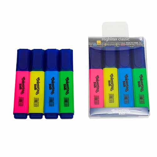 Resaltadores Set 4 Unidades De Diferente Color