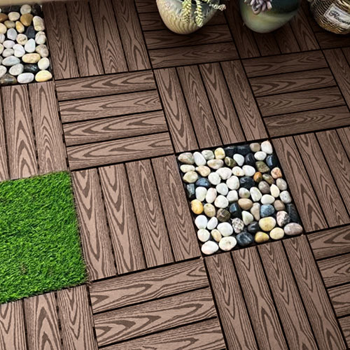 Baldosas Deck WPC 30x30cm Madera Para Exterior
