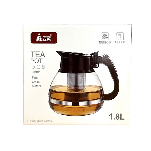 Tetera De Vidrio Con Difusor 1.8 Litros