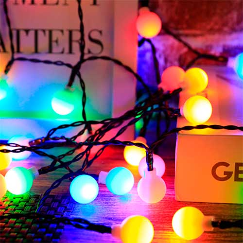 Guirnalda De Luces Multicolores 5mt