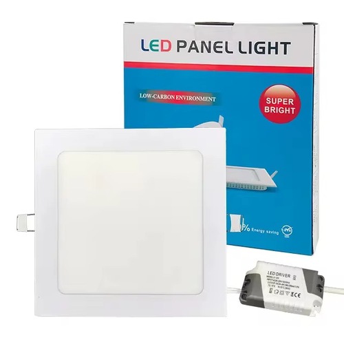 Plafón Cuadrado Sin Marco 12W 4000K Luz Media