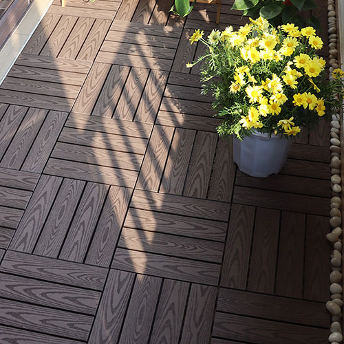Baldosas Deck WPC 30x30cm Madera Para Exterior